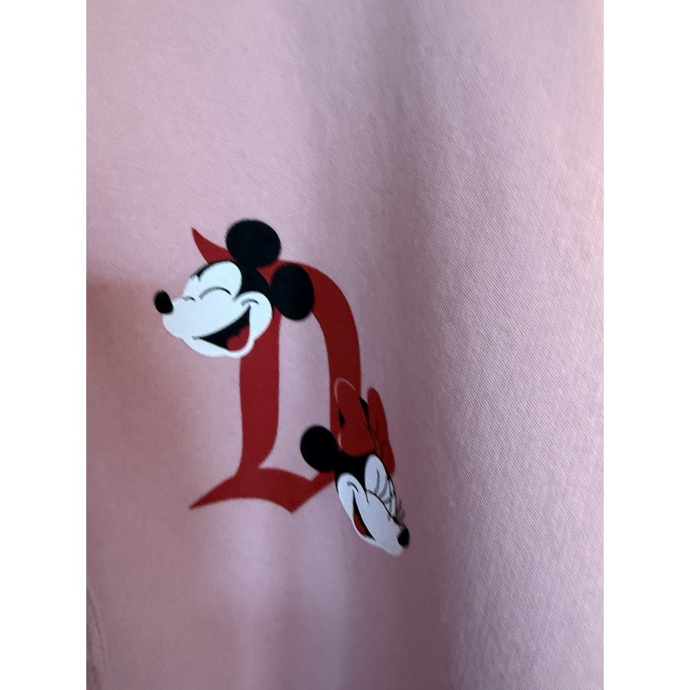 Disney Parks Disneyland Valentines Mickey & Minnie Pink Zip Hoodie Size XL NWT - Picture 4 of 4